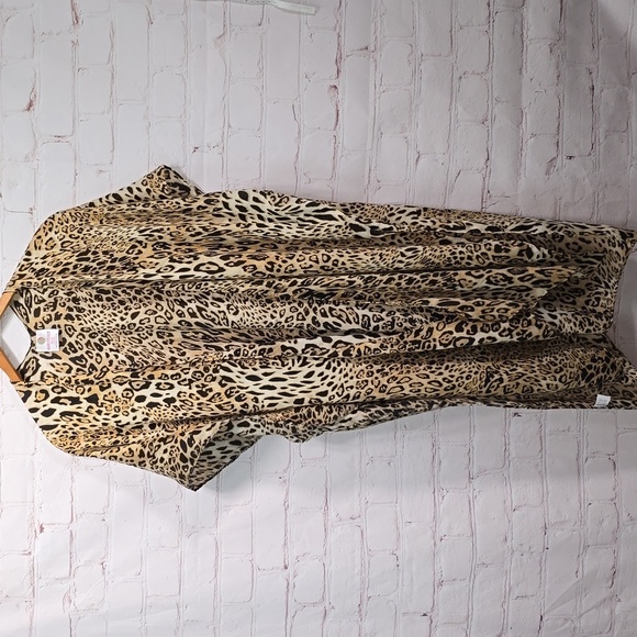 Marleylilly Leopard Kimono Coverup One Size Fit Most - Picture 1 of 9